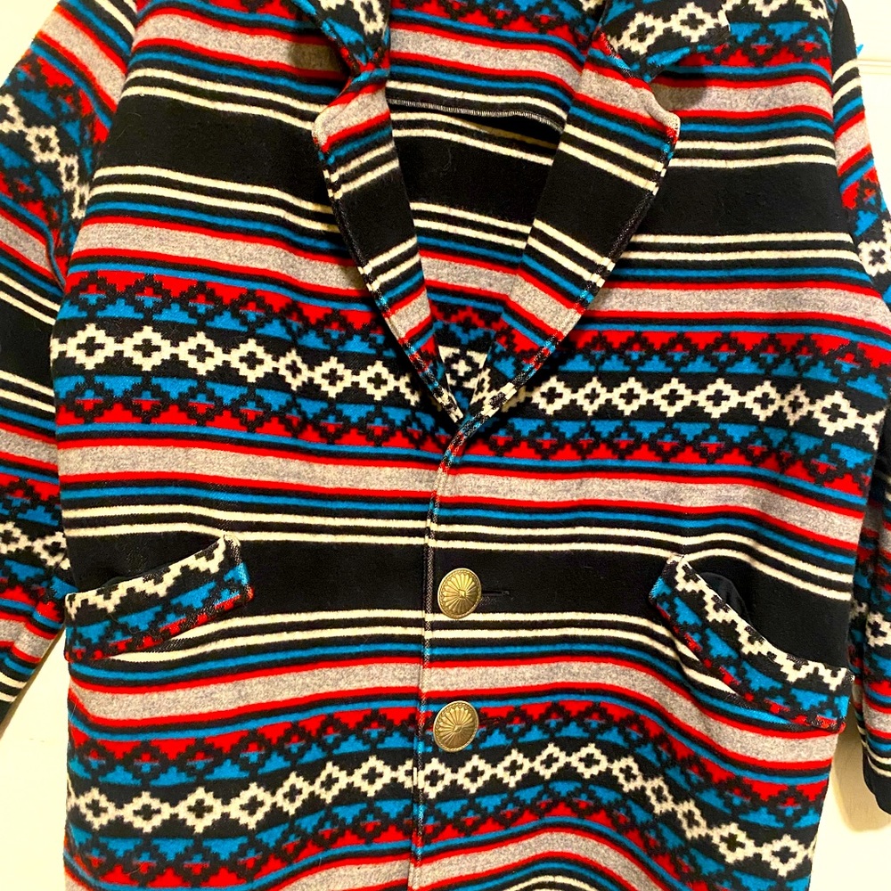 Silverado vintage all wool coat. Beautiful Aztec design
